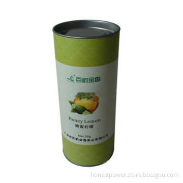 Food Packaging Tube, Made of Paper, Customized Sizes and Designs Available